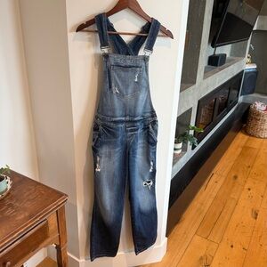 Guess Distressed Denim Overalls, 24
